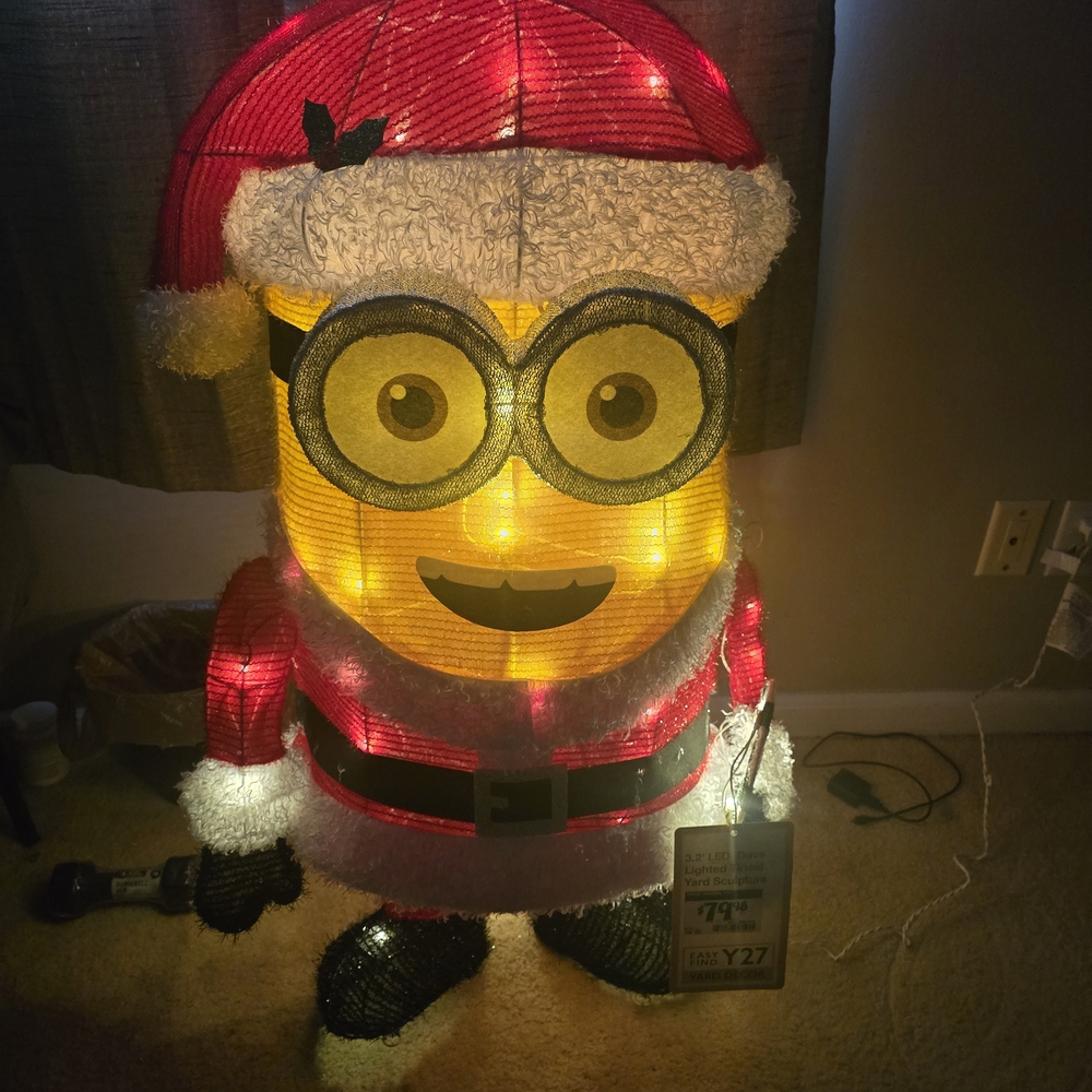 Illuminated Santa Minion Decoration